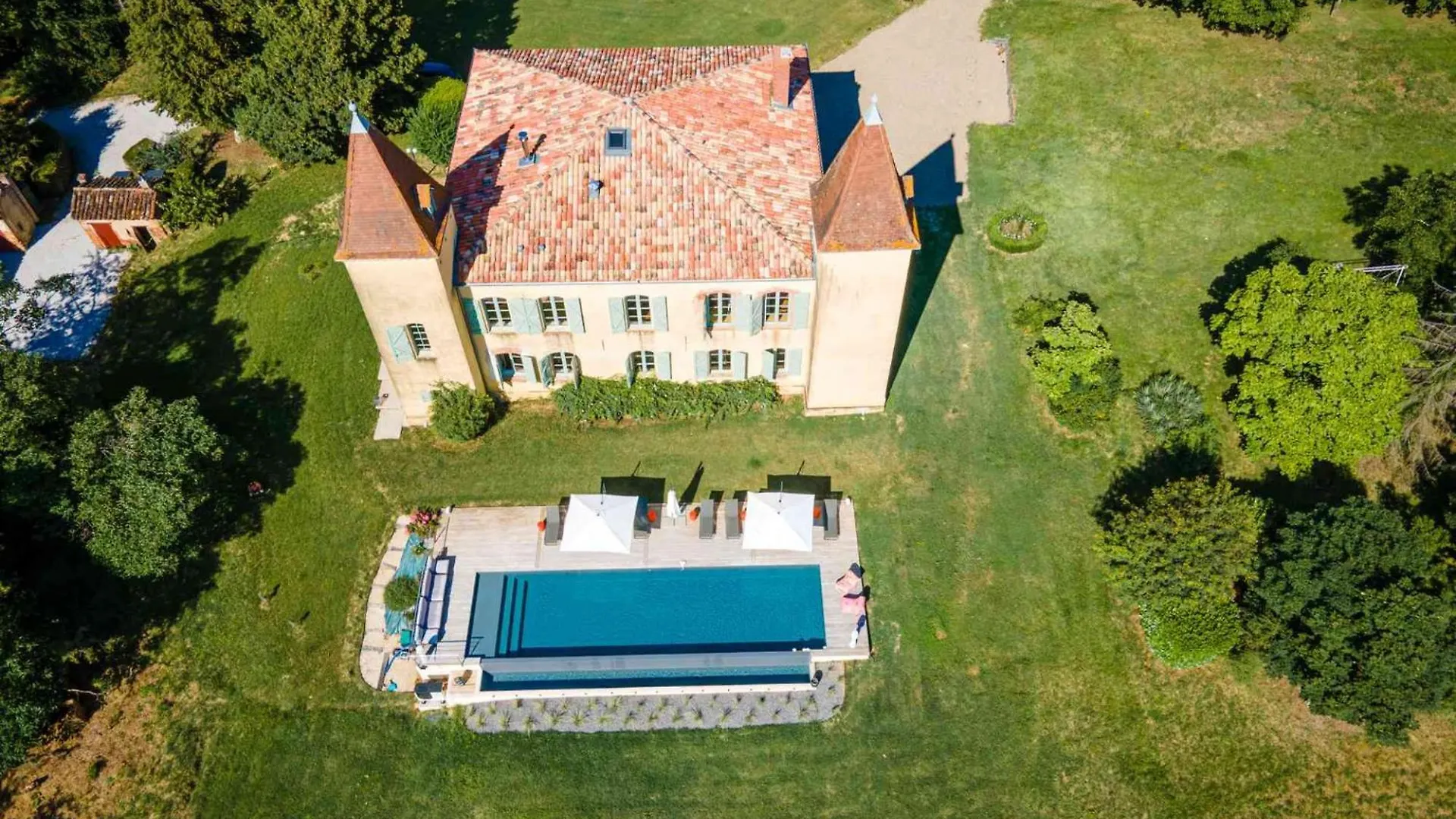 Splendide Villa - Chateau Soules - Piscine Chauffee A Debordement Et Parc Lavaur  France